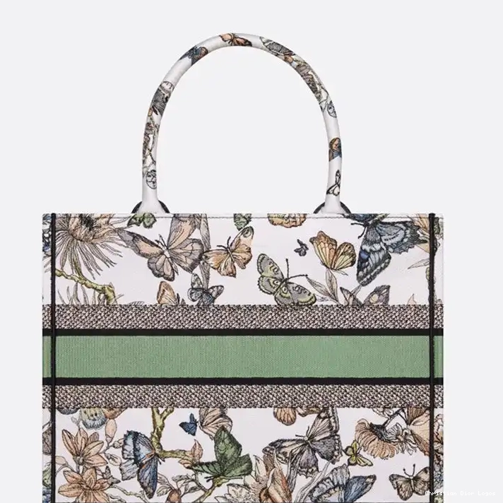 Cheap Tote Mexico Dior Green Jouy White de Canvas Toile Motif Book 0323 Luxury